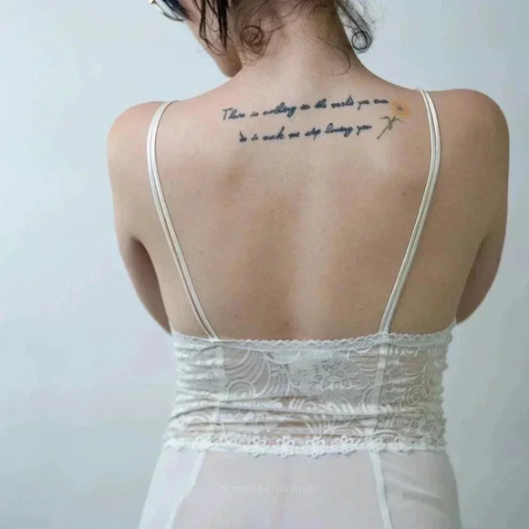 Vintage 90s Carrol Hoochman Pale White Lace Night Gown - Picture 7 of 7